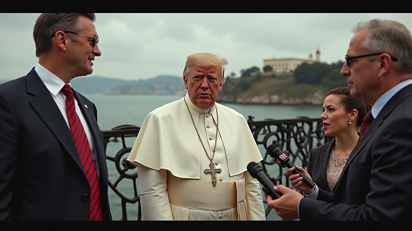 Trump Vyzýva Hollywood a Alcatraz, Zatiaľ Čo Sa Rozvíja Kontroverzia okolo AI Obrázku Pápeža