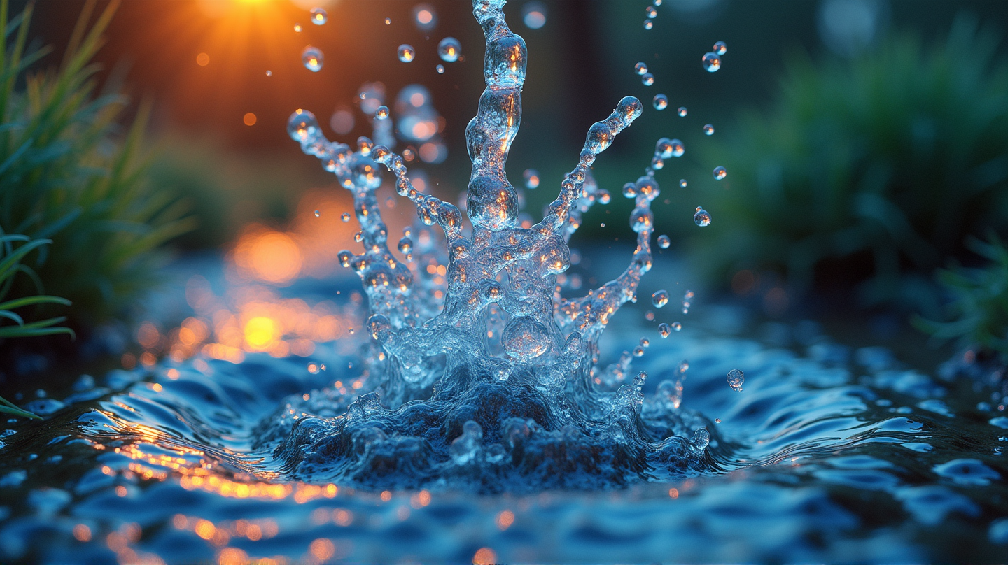 Skrytý svet molekúl: Ako drobné pohyby formujú kvapky vody