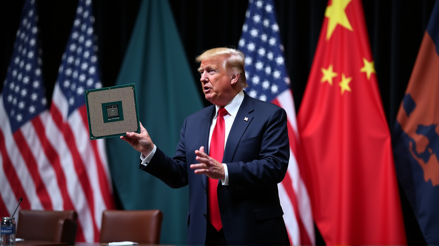 Trumpov strategický rozmer: Povolenie predaja umelých inteligenčných čipov Nvidia do Číny