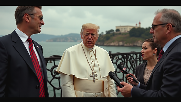 Trump Vyzýva Hollywood a Alcatraz, Zatiaľ Čo Sa Rozvíja Kontroverzia okolo AI Obrázku Pápeža