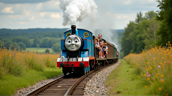 Všetci na palubu! V lete pri Liverpoole čakajú vlaky s Thomasom a Bluey