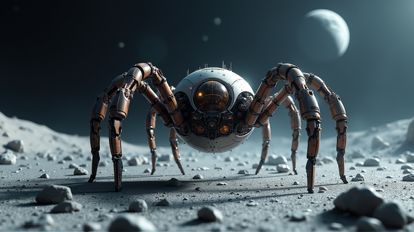Robotické pavúky: Priekopníci udržateľnej výstavby na Mesiaci