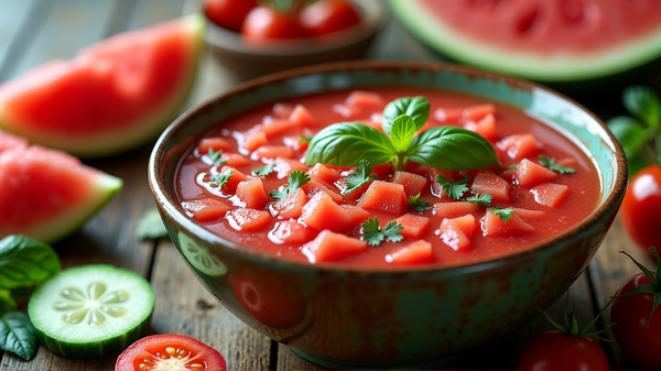 Pozdvihnite svoje kulinárske schopnosti s receptami na vodný melón gazpacho