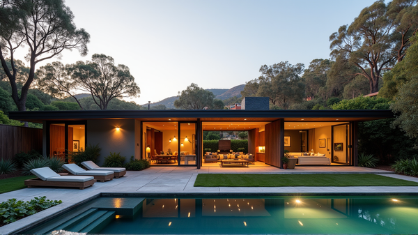 Objavte Hollywood Hills Midcentury Ranč: Zmes Nadčasového Pôvabu a Modernej Inovácie