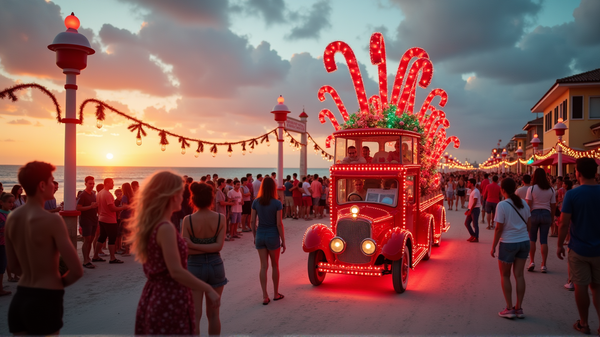 Zažite radosť: Hollywood Beach ožíva počas žiarivého prievodu Candy Cane!
